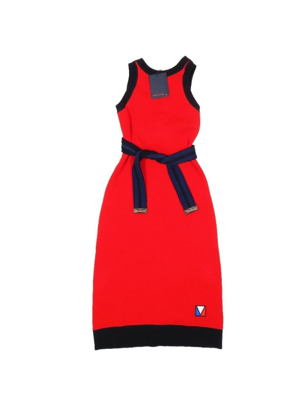 Louis Vuitton x America's Cup Sleeveless Dress Wrap Tie Design XS